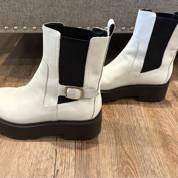 Mark Fisher dacilla White and Black Platform Ankle Boots - Picture 4 of 6